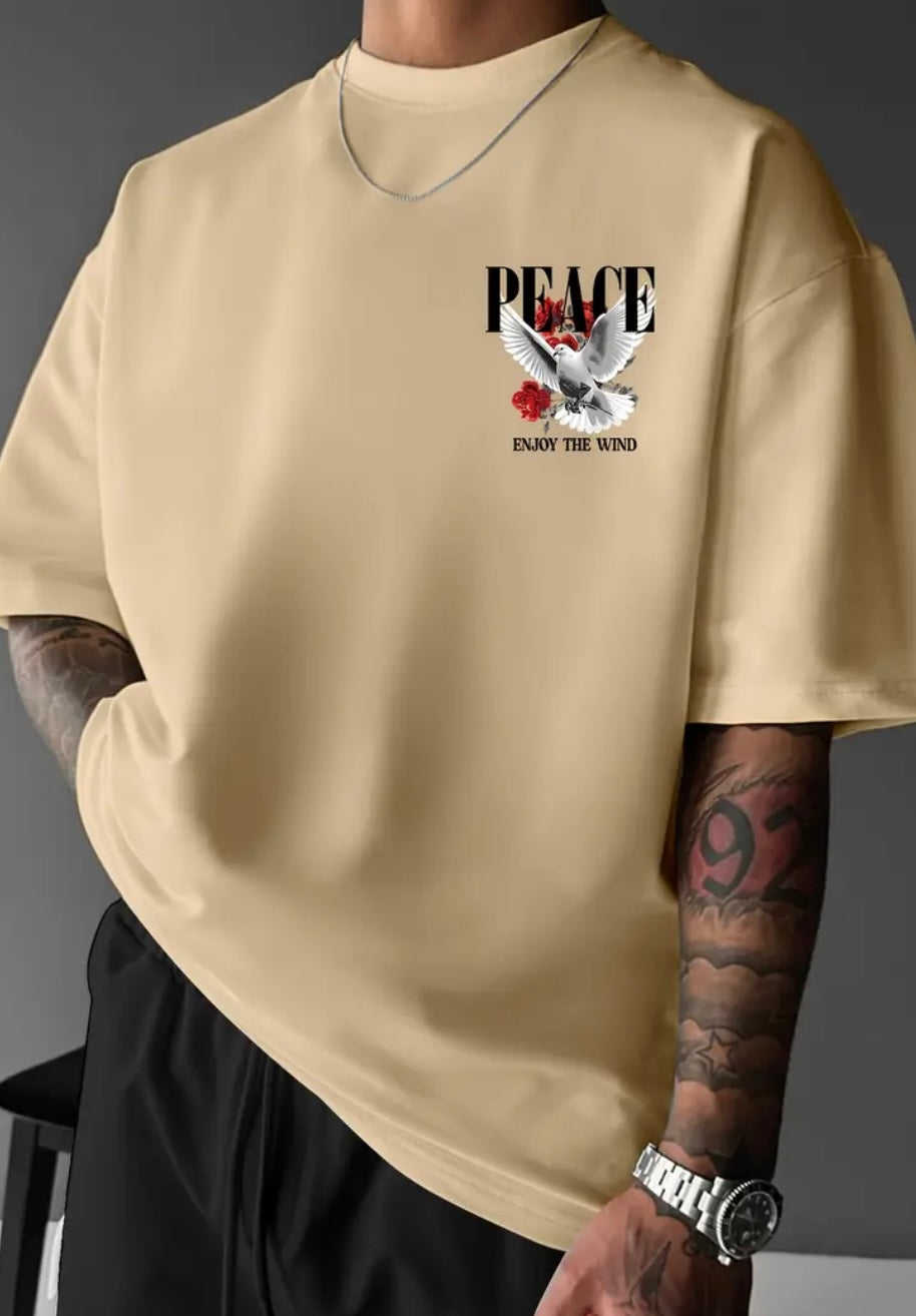 Maglietta Uomo Streetwear "Peace"