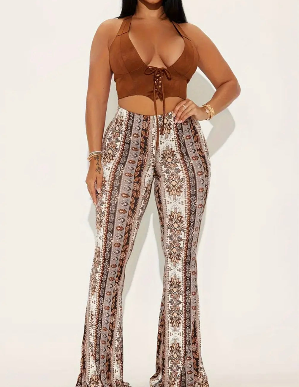 Pantaloni a Zampa Eleganti da Donna