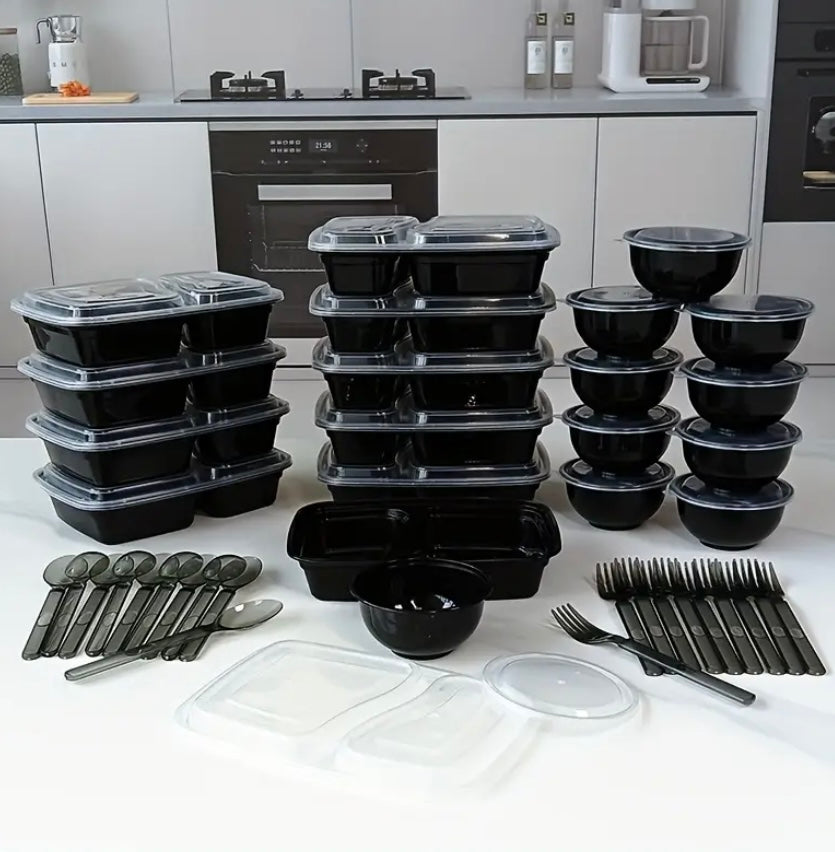 Set Tavola Completo da 40 Pezzi – Praticità e Stile per Ogni Pasto Fuori Casa