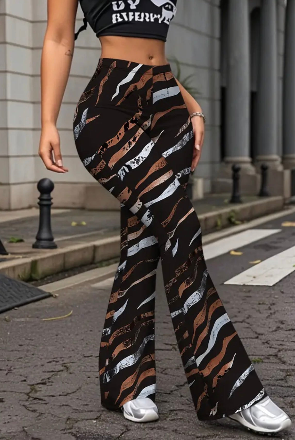 Gonne a Zampa di Elefante con Vita Alta