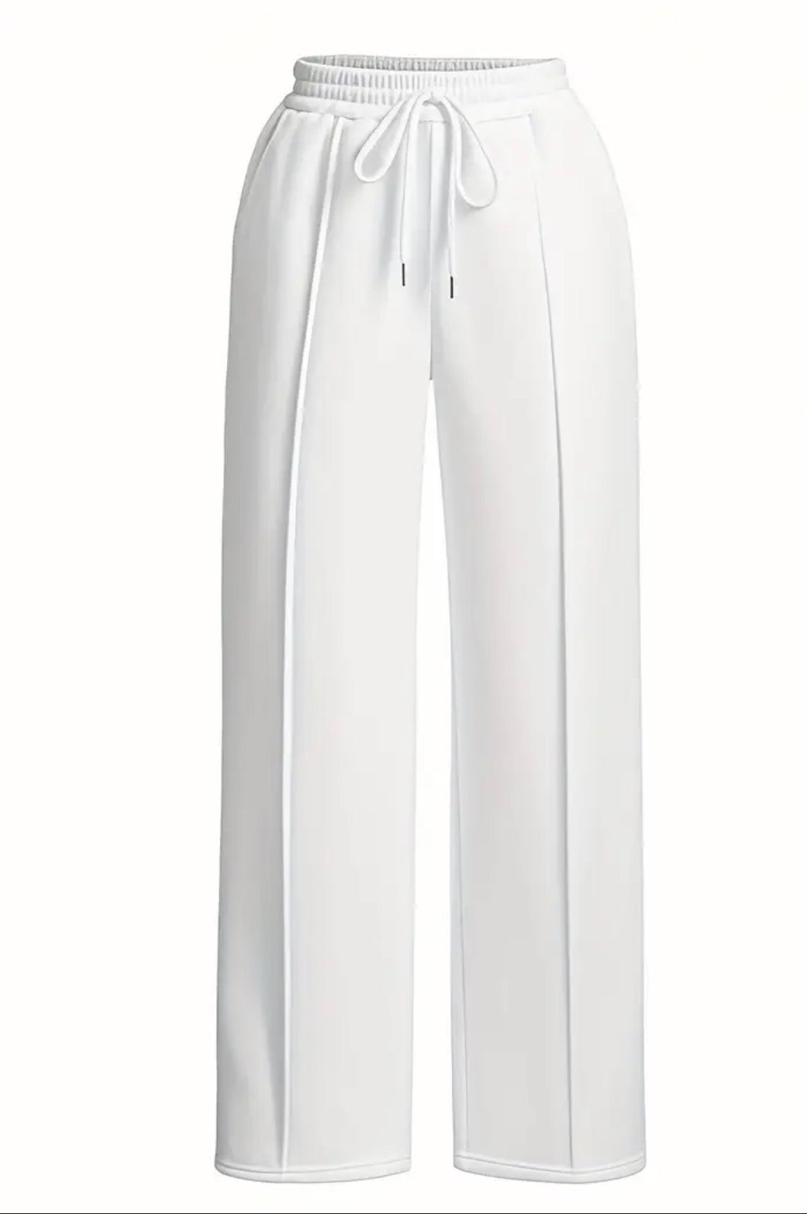 Confezione da 4 Pantaloni Jogger a Gamba Dritta per Donna con Vita Elastica e Coulisse - Comfort Tutte le Stagioni,