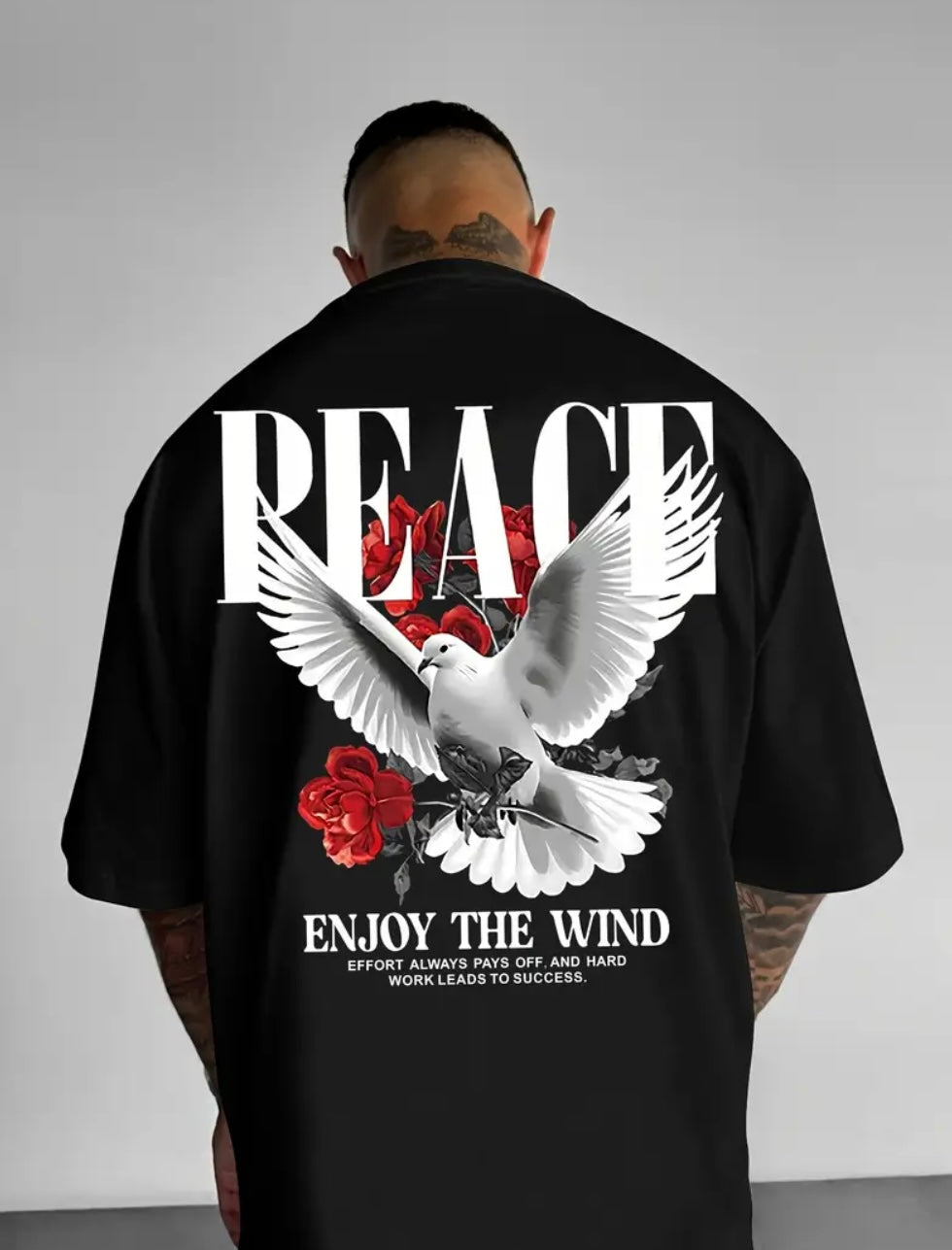 Maglietta Uomo Streetwear "Peace"