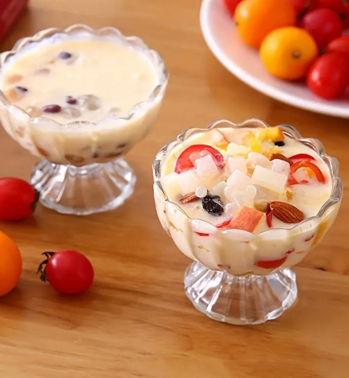 Set da 4/6 Coppe in Vetro – Eleganza per i Tuoi Dessert