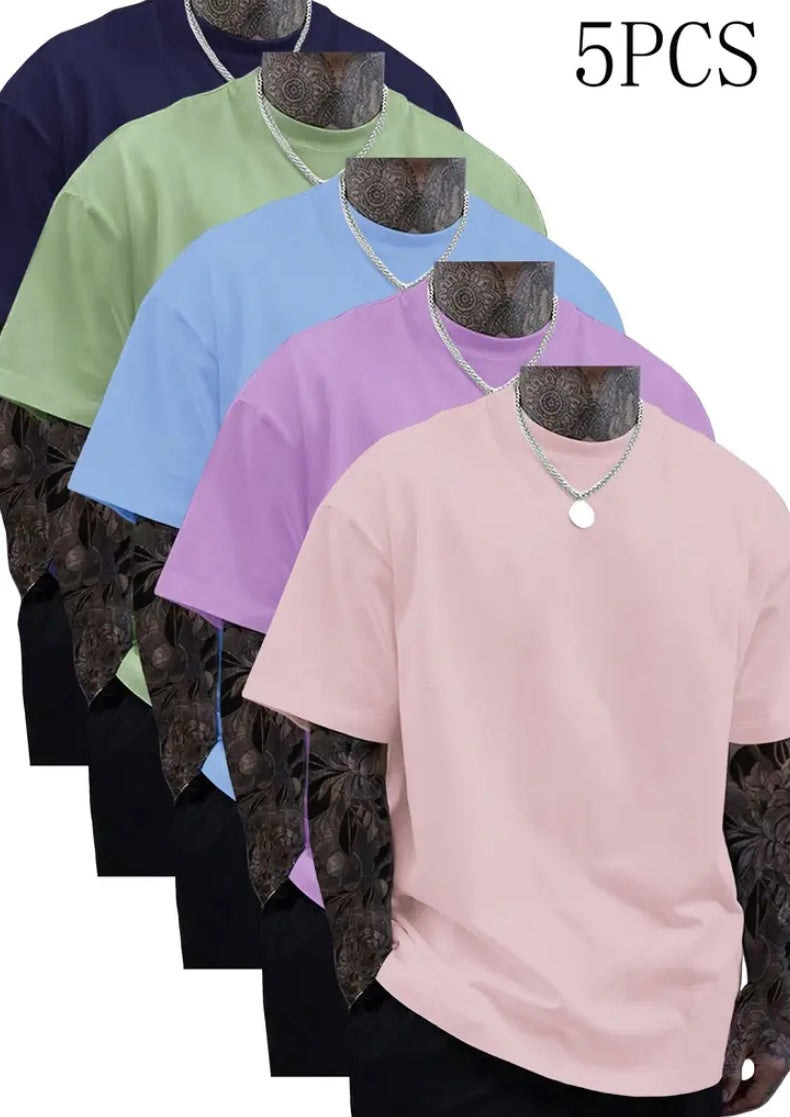 Set 5 Magliette Estive Uomo