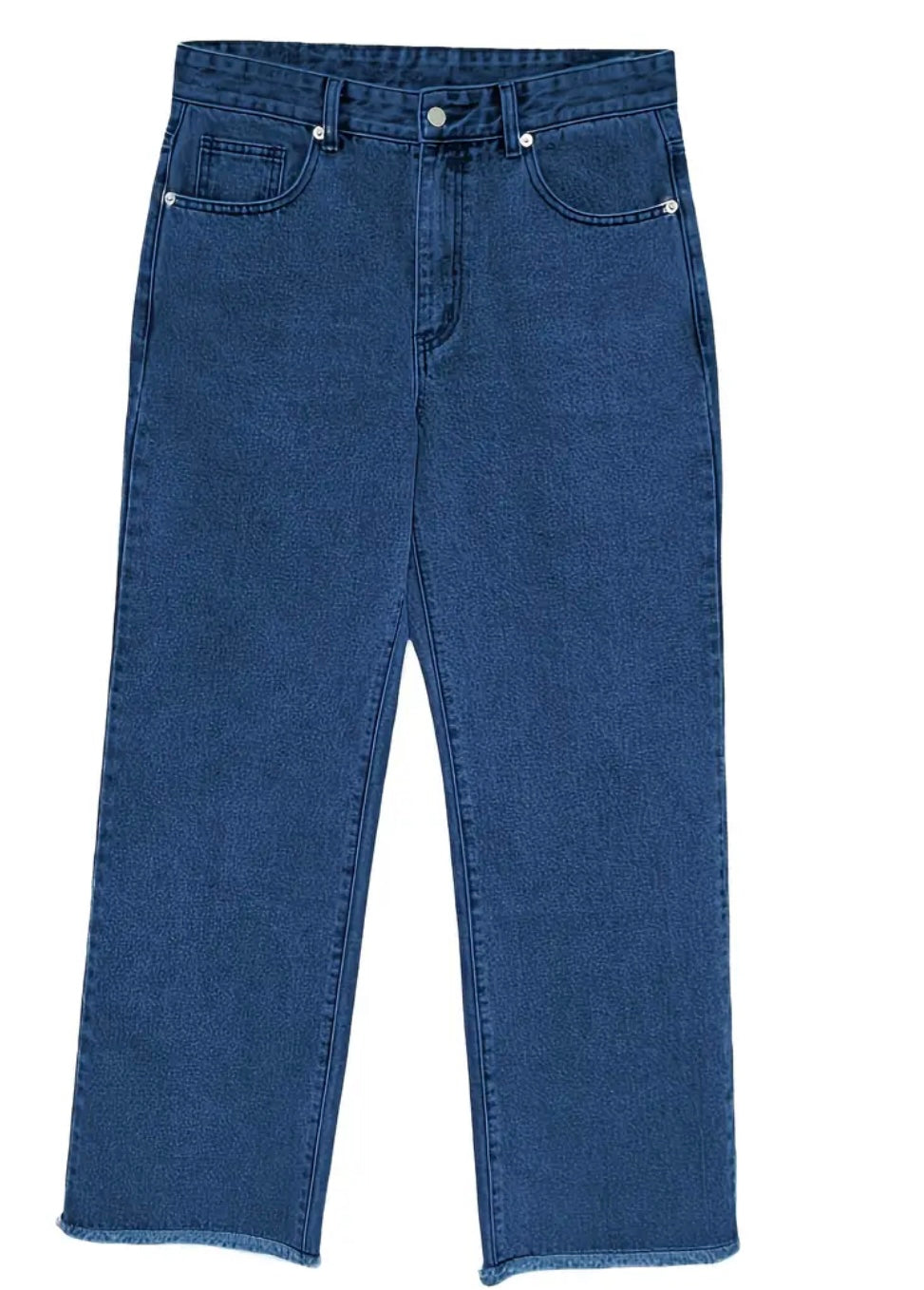 Jeans da Uomo Retrò Lavati con Orlo Grezzo