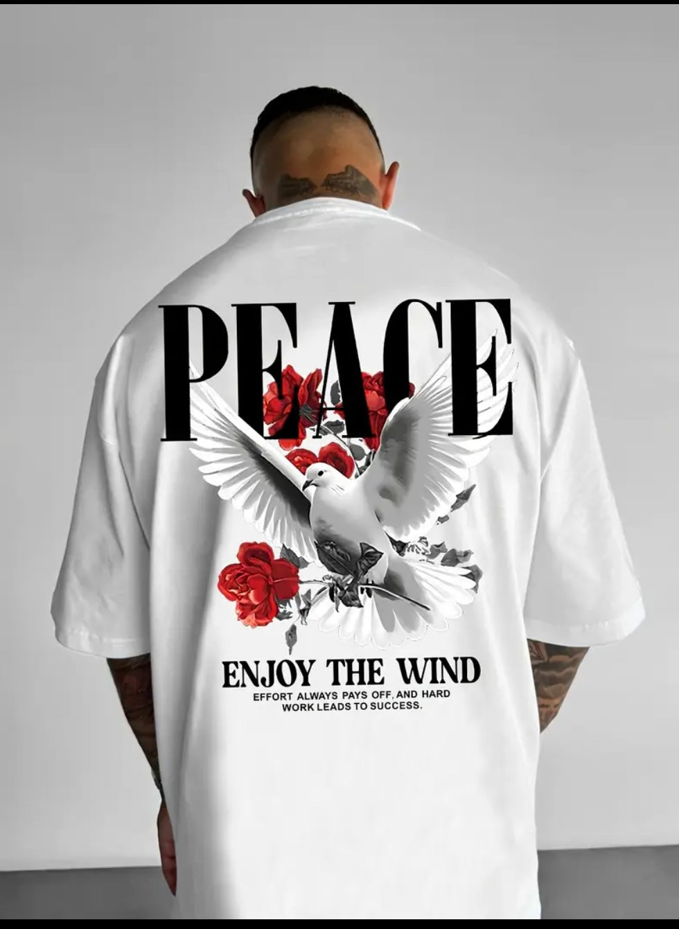 Maglietta Uomo Streetwear "Peace"