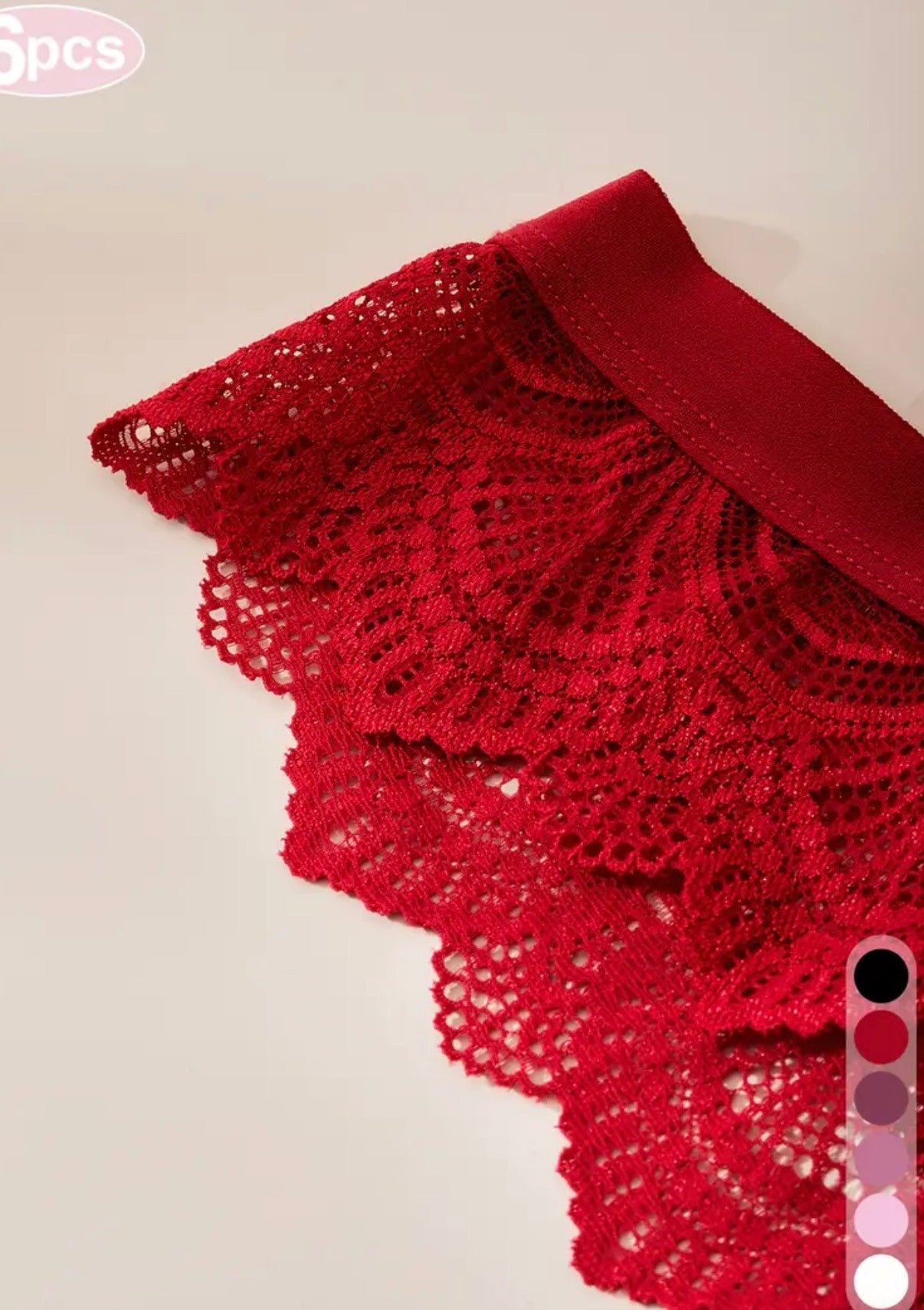 6pcs Set di lingerie da donna - Dettaglio di pizzo sexy