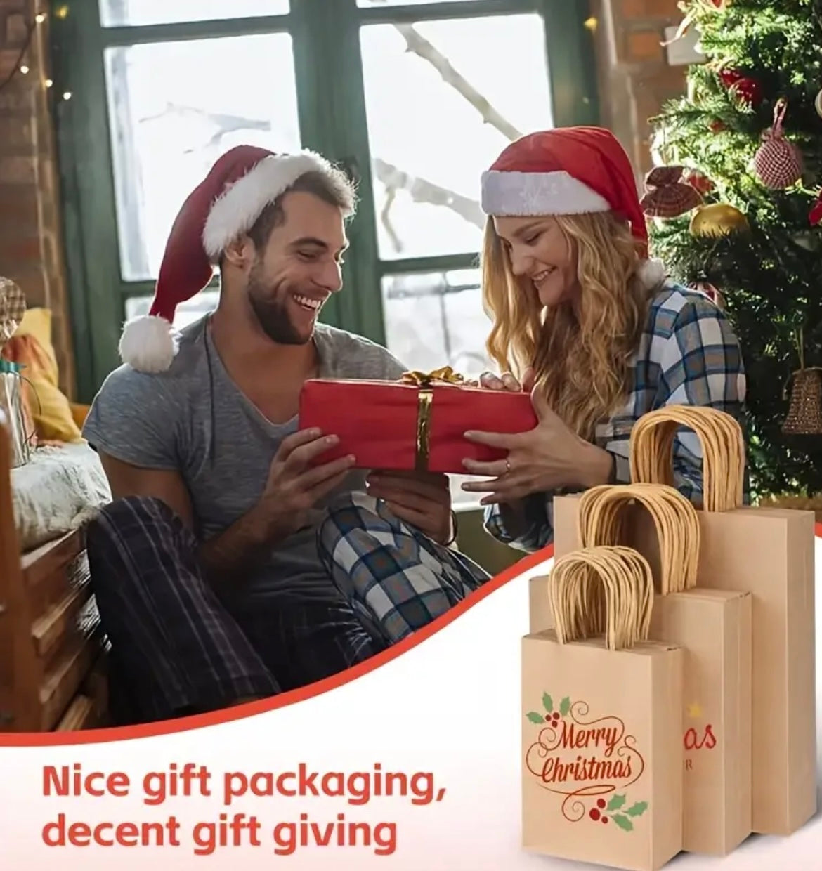 Sacchetti Regalo in Carta Kraft – Borse della Spesa Riciclabili, Biodegradabili e Salvaspazio