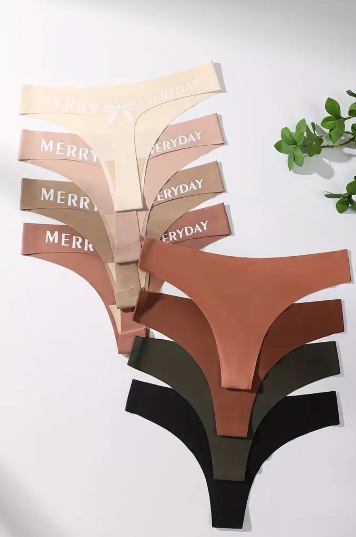 8 pezzi di mutandine traspiranti per donne - Mutandine senza cuciture con stampa di Natale