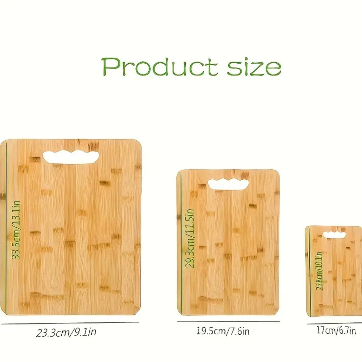 Set di 3 Taglieri in Legno