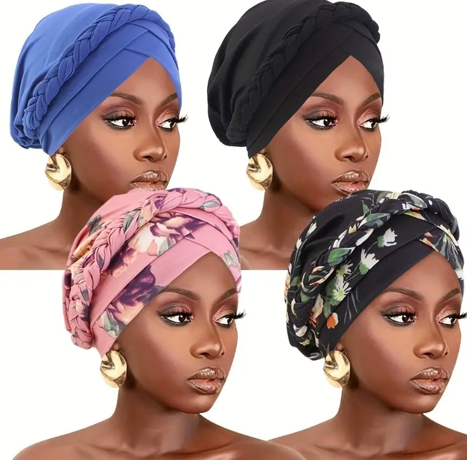 Set 4 Turbanti Bohemien da Donna