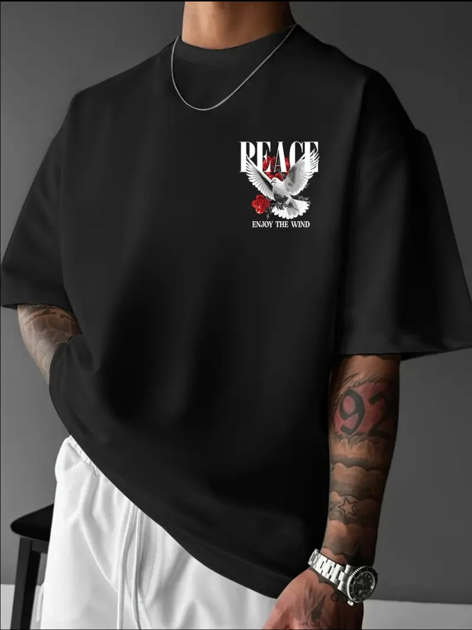 Maglietta Uomo Streetwear "Peace"