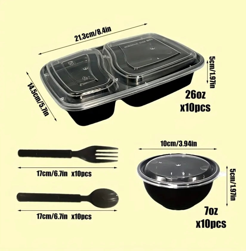 Set Tavola Completo da 40 Pezzi – Praticità e Stile per Ogni Pasto Fuori Casa