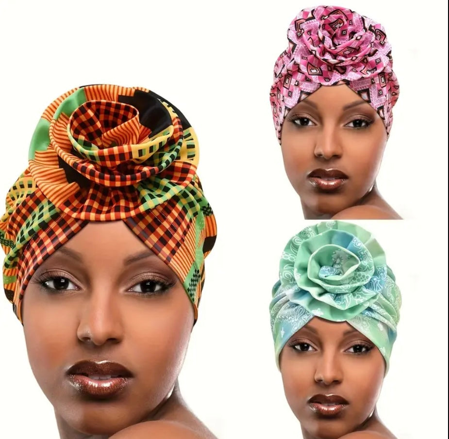 Set 4 Turbanti Bohemien da Donna