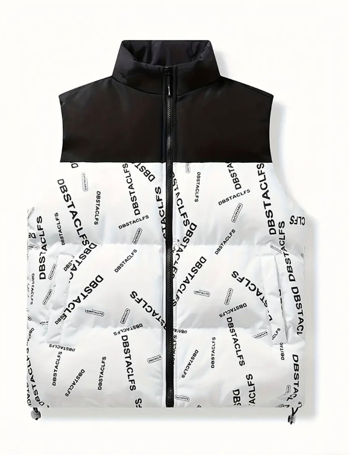 Gilet Bianco da Uomo con Collo Alto – Eleganza Moderna e Versatilità