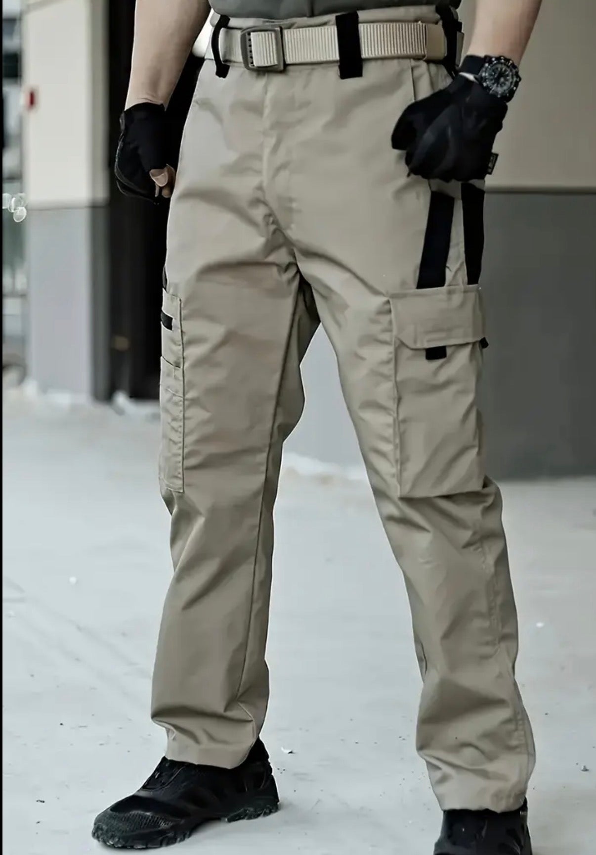 Pantaloni da Lavoro Uomo con Tasche Multiple