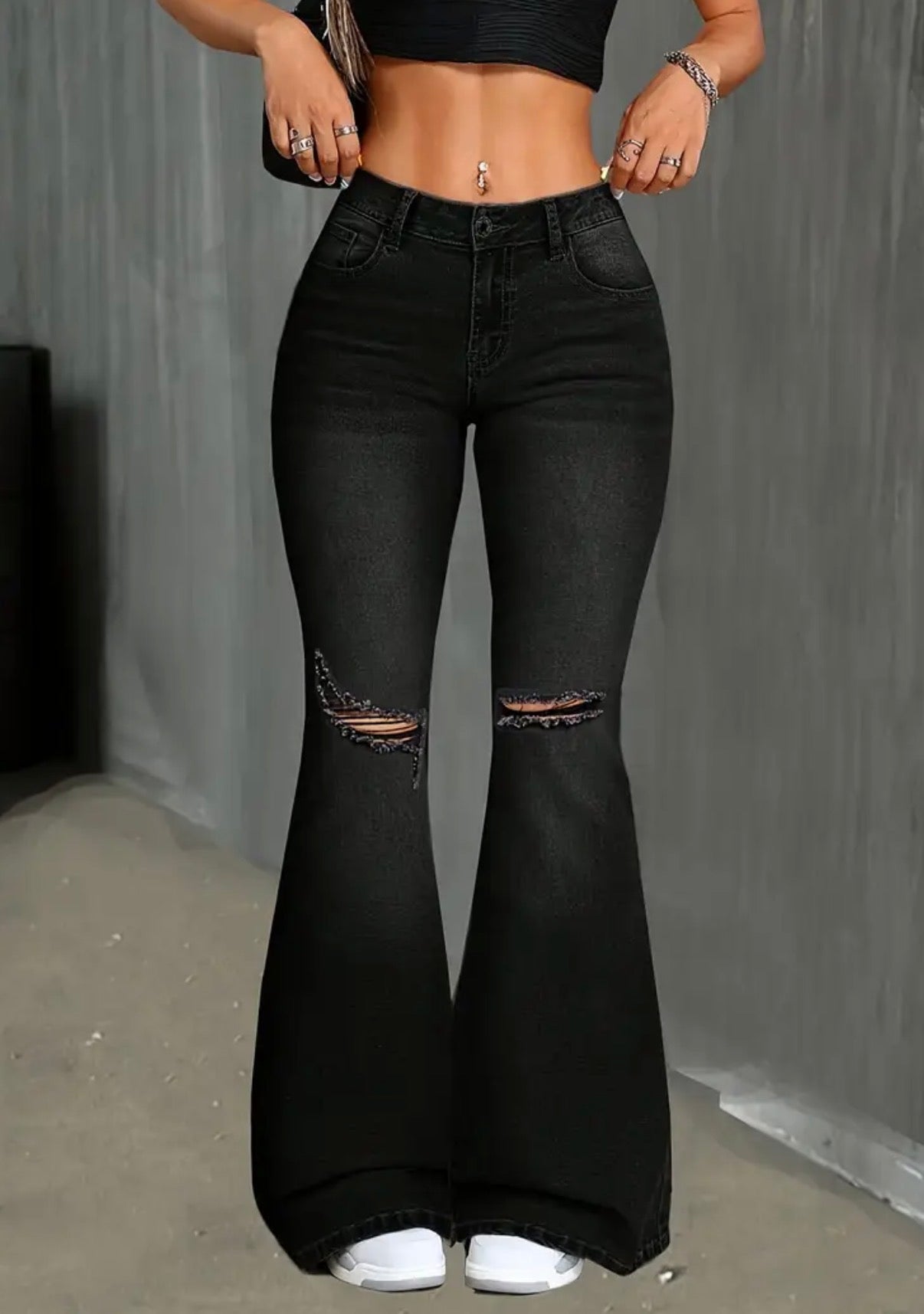 Jeans a Zampa Eleganti da Donna