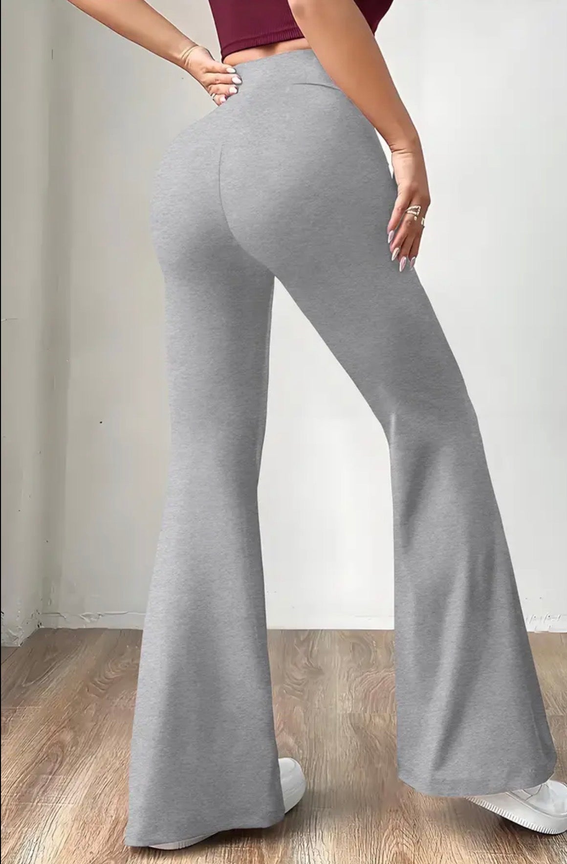 Pantaloni Donna a Vita Alta Elasticizzati - Pantaloni Slim in Fibra Sliky