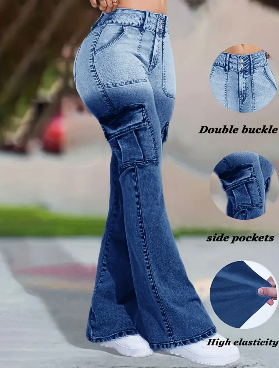 Jeans Cargo Svasati da Donna