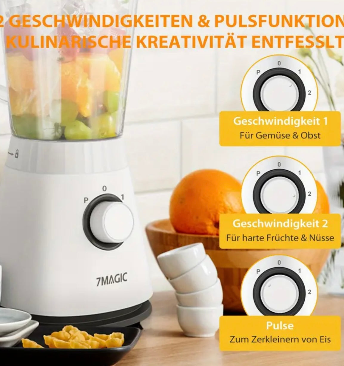 Frullatore Domestico 1500ML – Per Sorbetti, Frullati e Spremute
