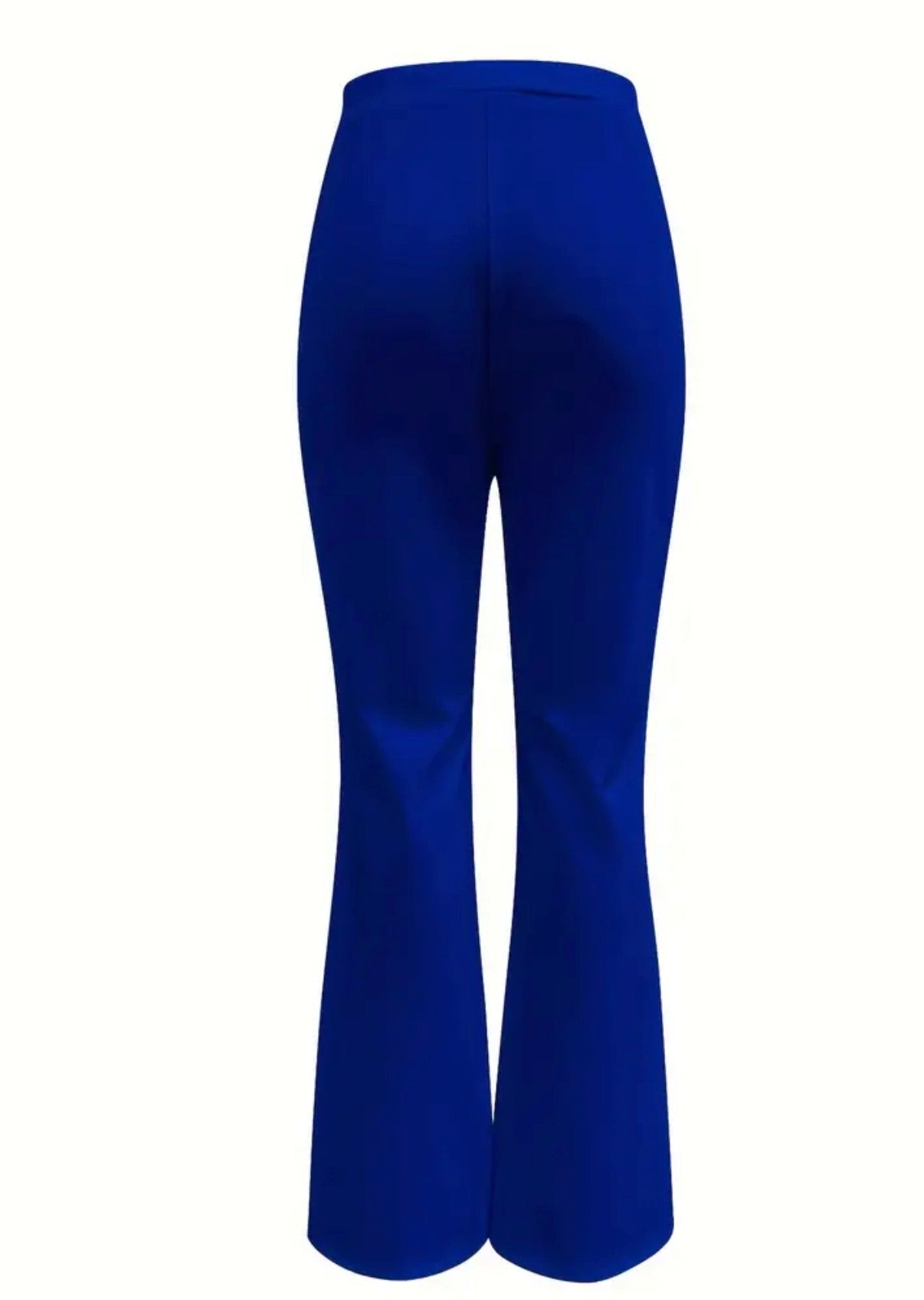 Pantaloni a gamba ampia con bottoni a tinta unita