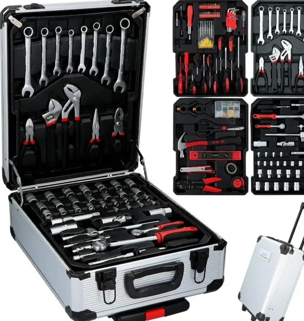 Trolley Porta Utensili 187 Pezzi – Completo, Mobile e Sicuro