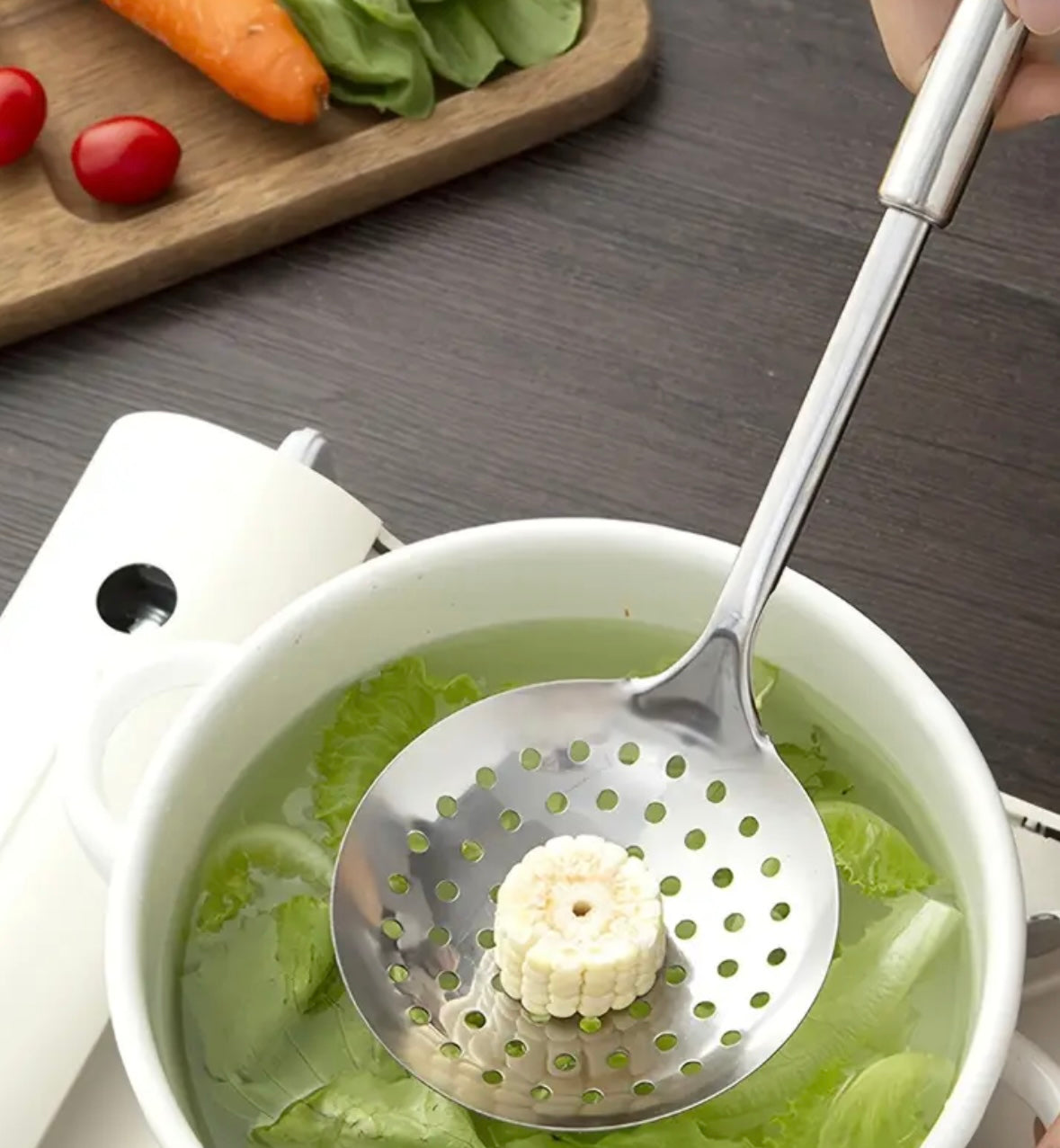 Set di 9 Utensili da Cucina in Acciaio Inossidabile