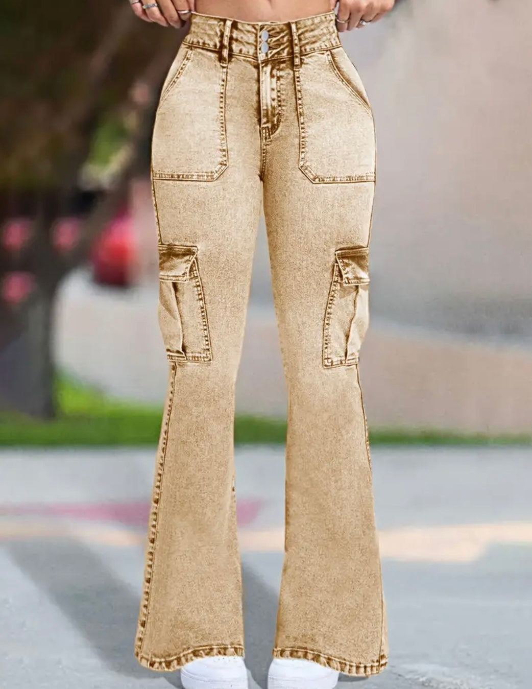 Jeans Cargo Svasati da Donna