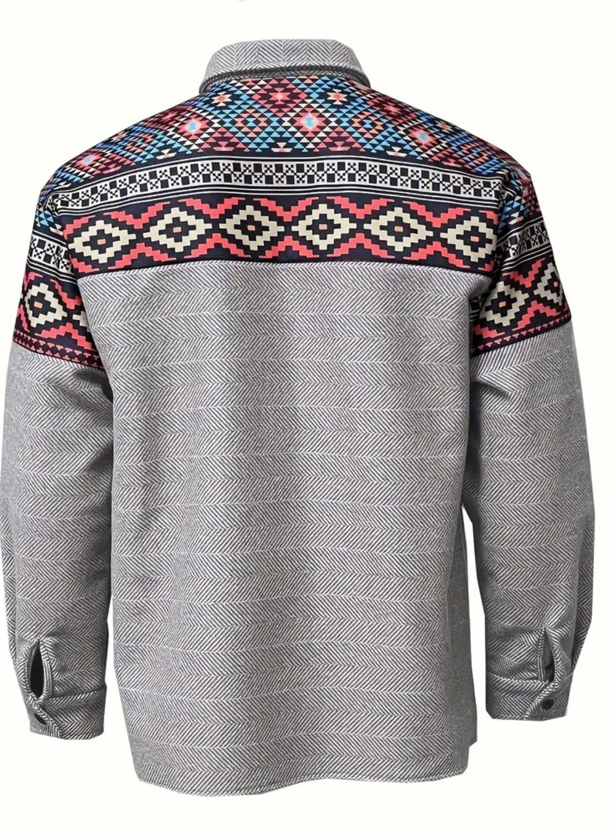 Giubbotto da Uomo con Maniche Lunghe Geometrico