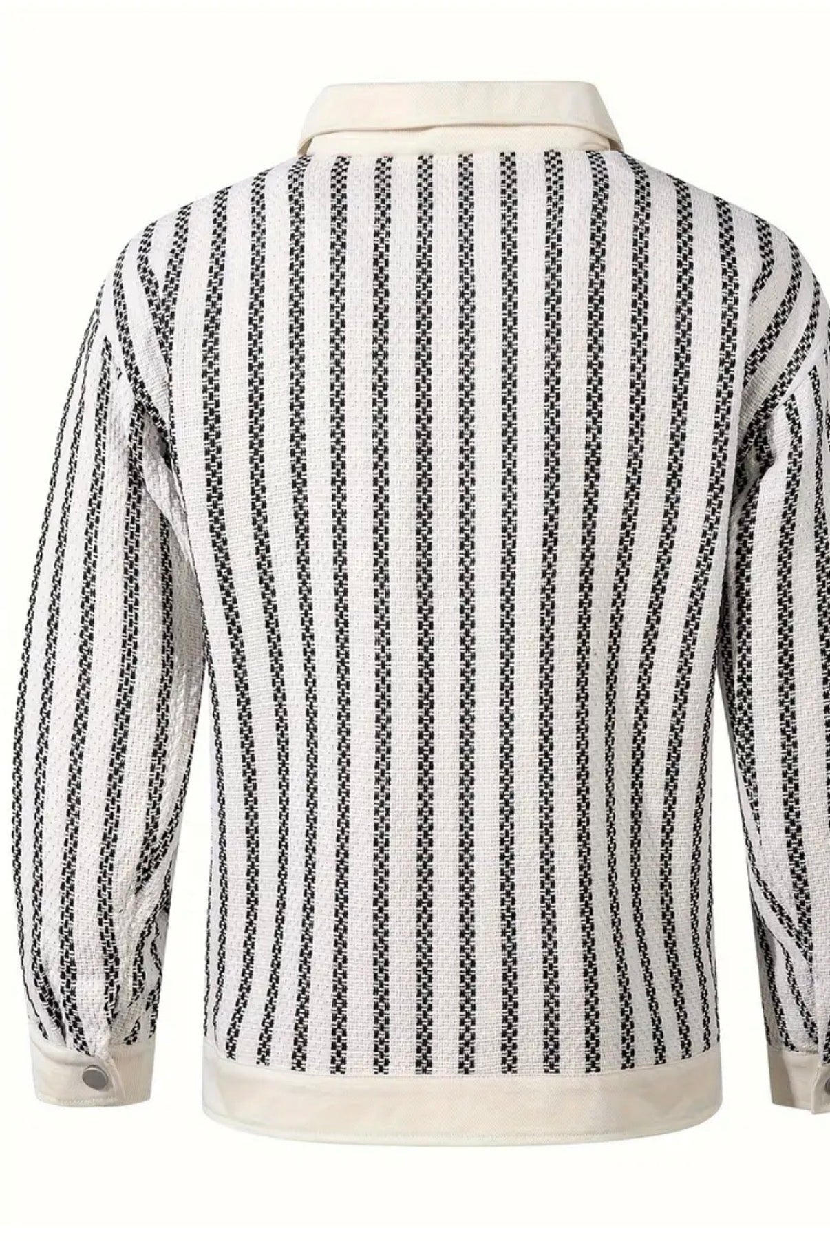 Giacca bomber autunale da uomo con righe