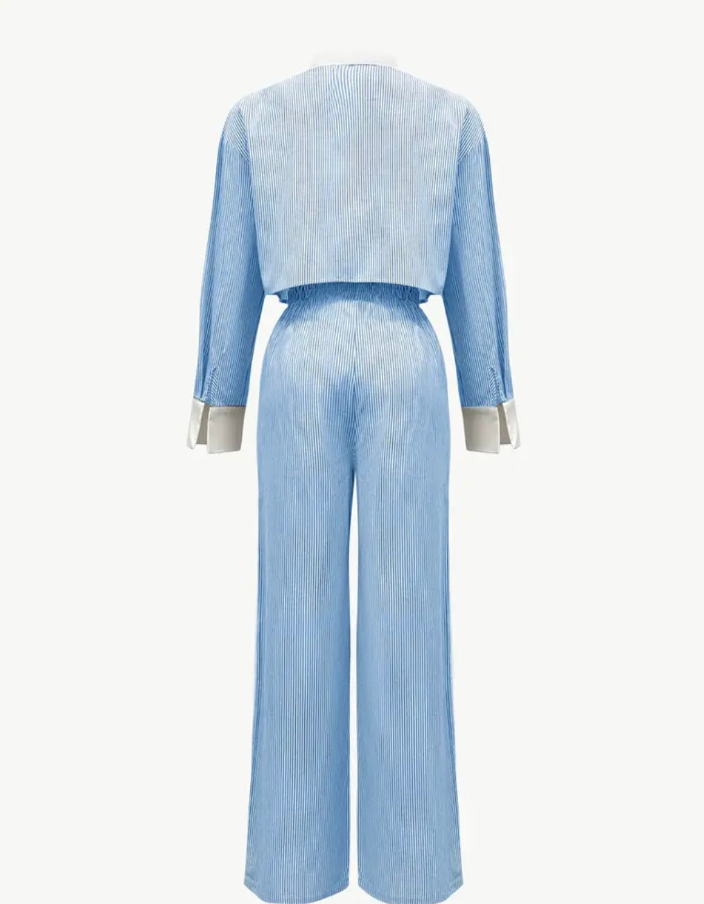 Completo da Donna - Camicia a Maniche Lunghe e Pantaloni a Gamba Larga