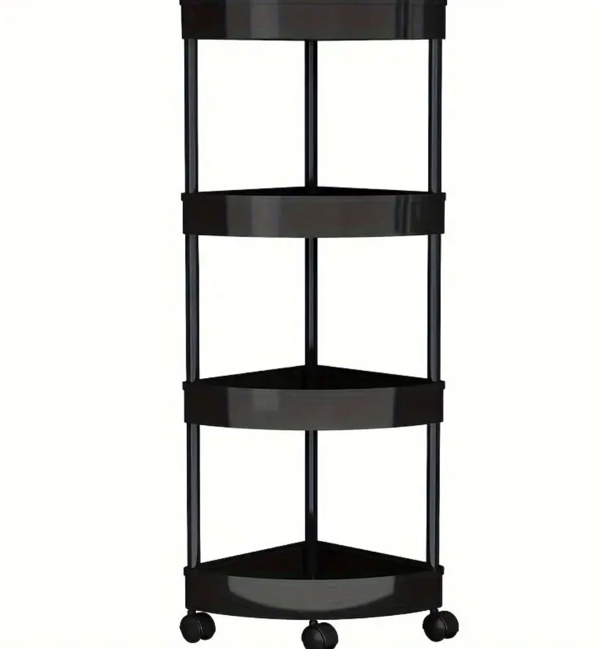 Carrello portaoggetti a quattro livelli con ruote