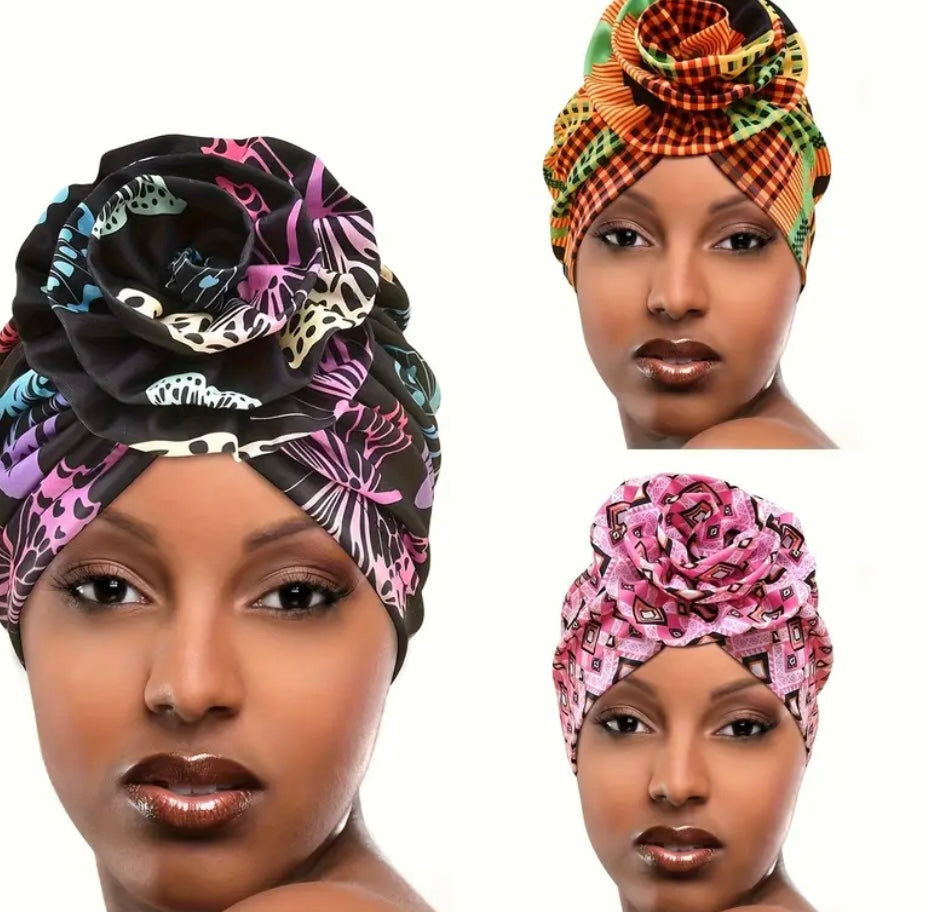 Set 4 Turbanti Bohemien da Donna