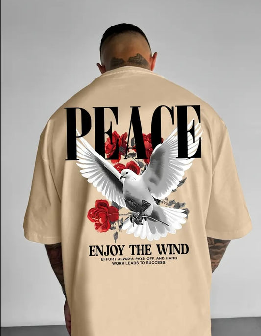 Maglietta Uomo Streetwear "Peace"