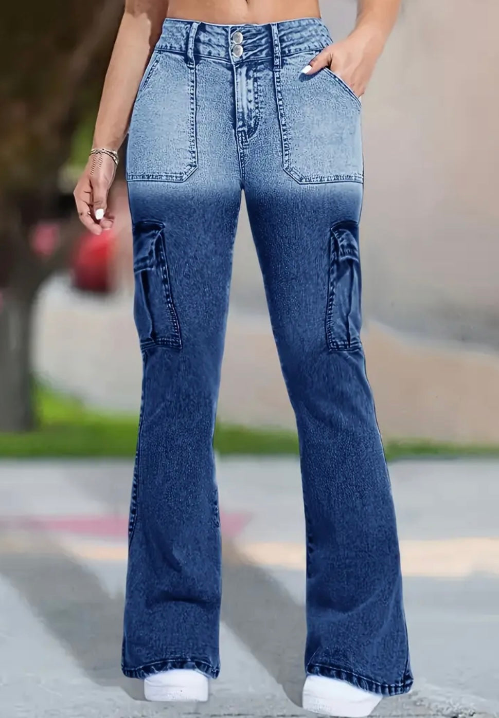 Jeans Cargo Svasati da Donna