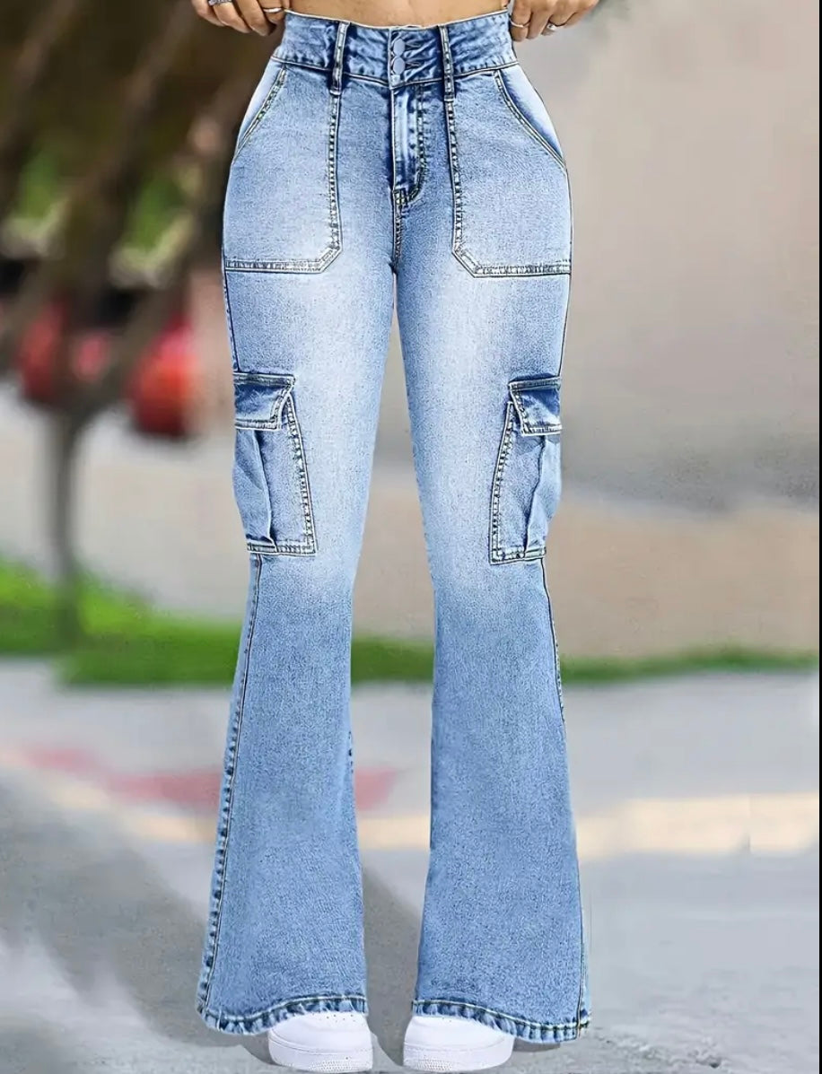 Jeans Cargo Svasati da Donna