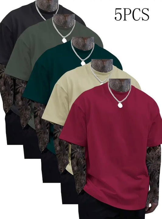 Set 5 Magliette Estive Uomo