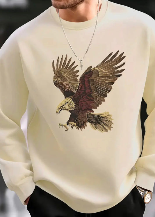 Maglione Uomo con Aquila - Felpa