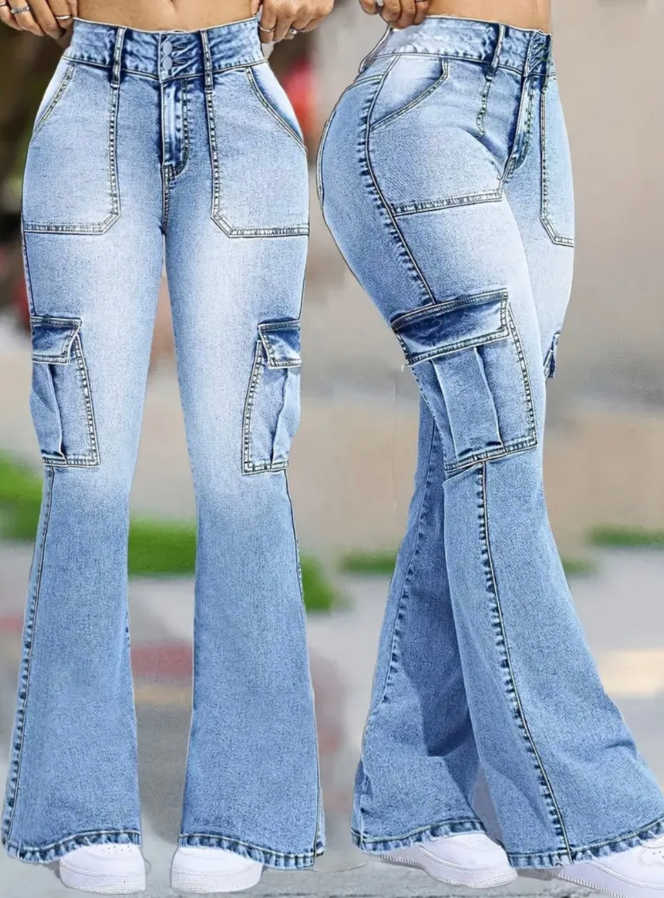 Jeans Cargo Svasati da Donna
