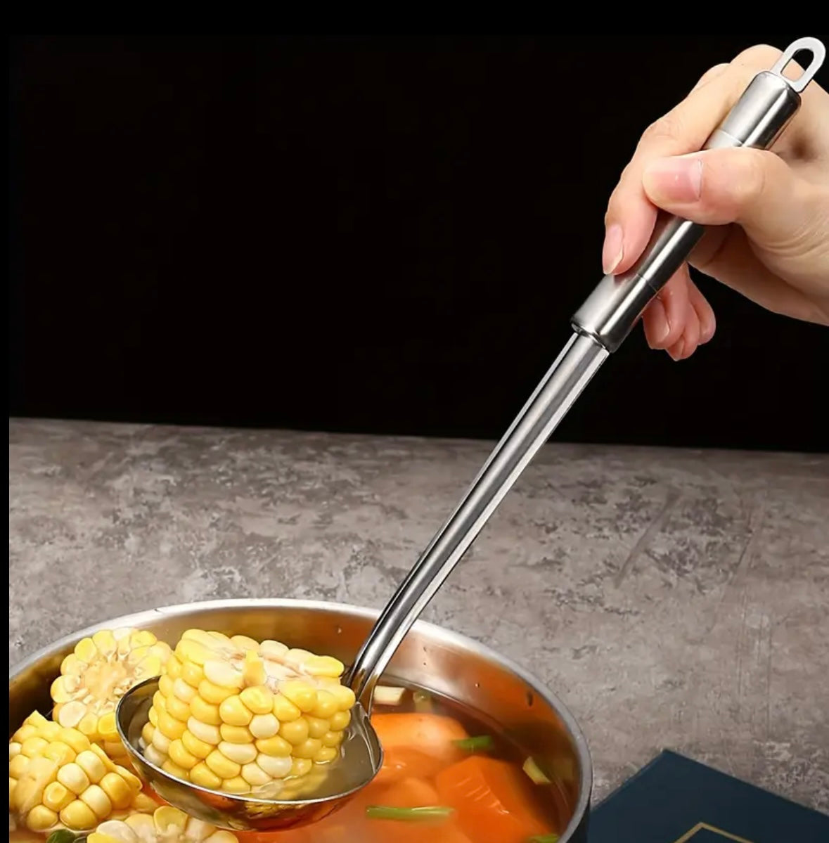 Set di 9 Utensili da Cucina in Acciaio Inossidabile