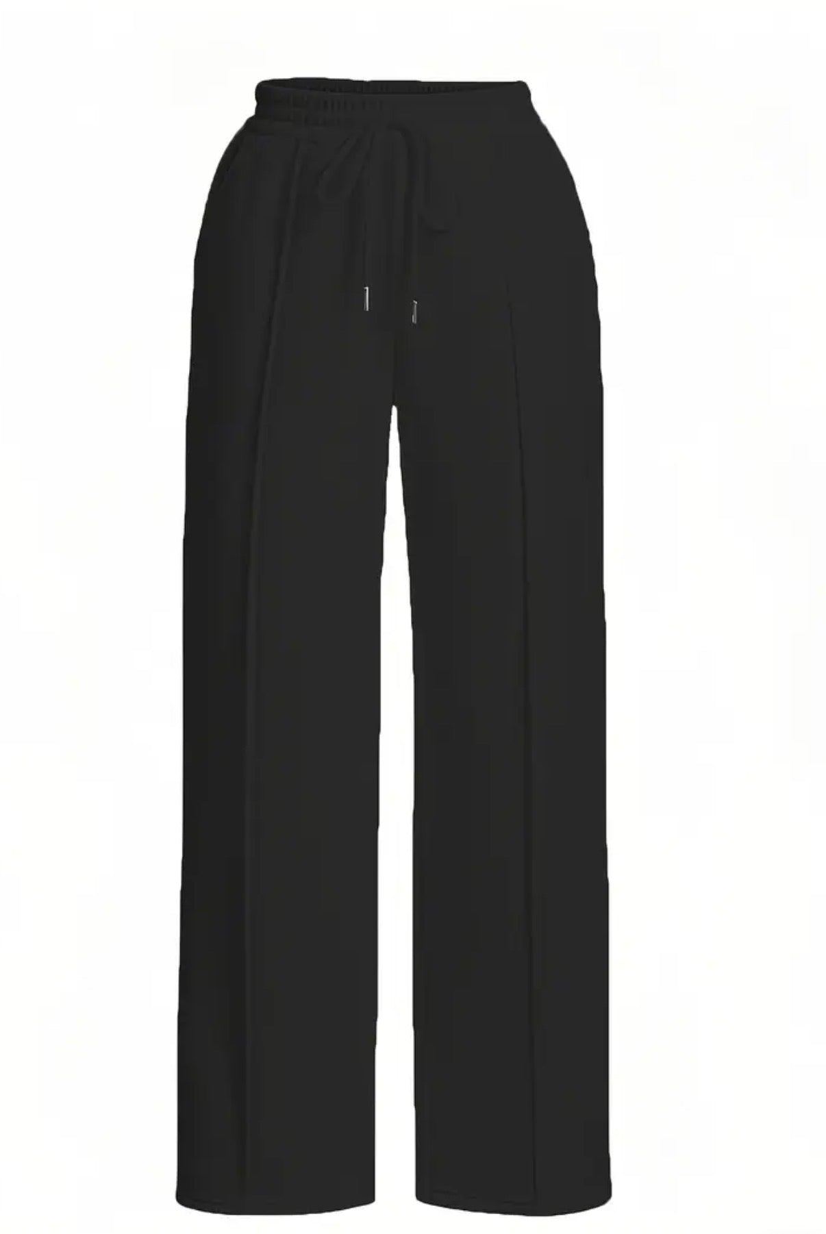 Confezione da 4 Pantaloni Jogger a Gamba Dritta per Donna con Vita Elastica e Coulisse - Comfort Tutte le Stagioni,