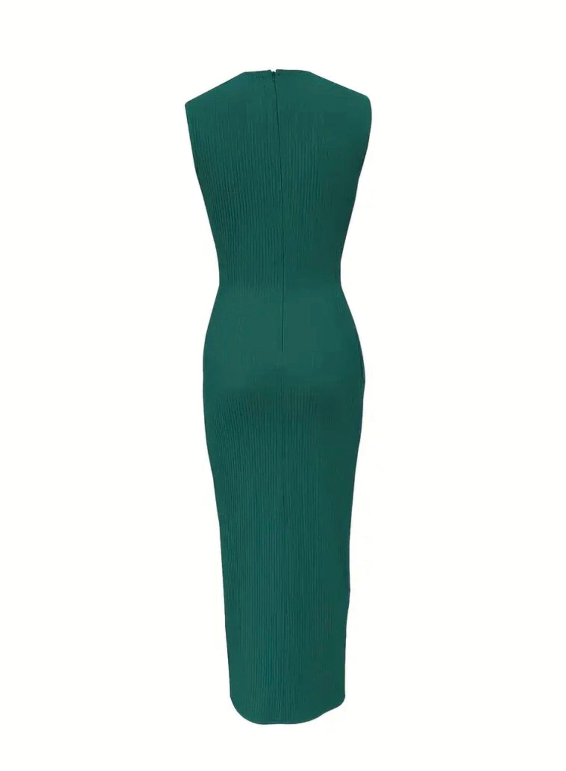 Abito da Sera Elegante Senza Maniche a Mermaid con Orlo Asimmetrico