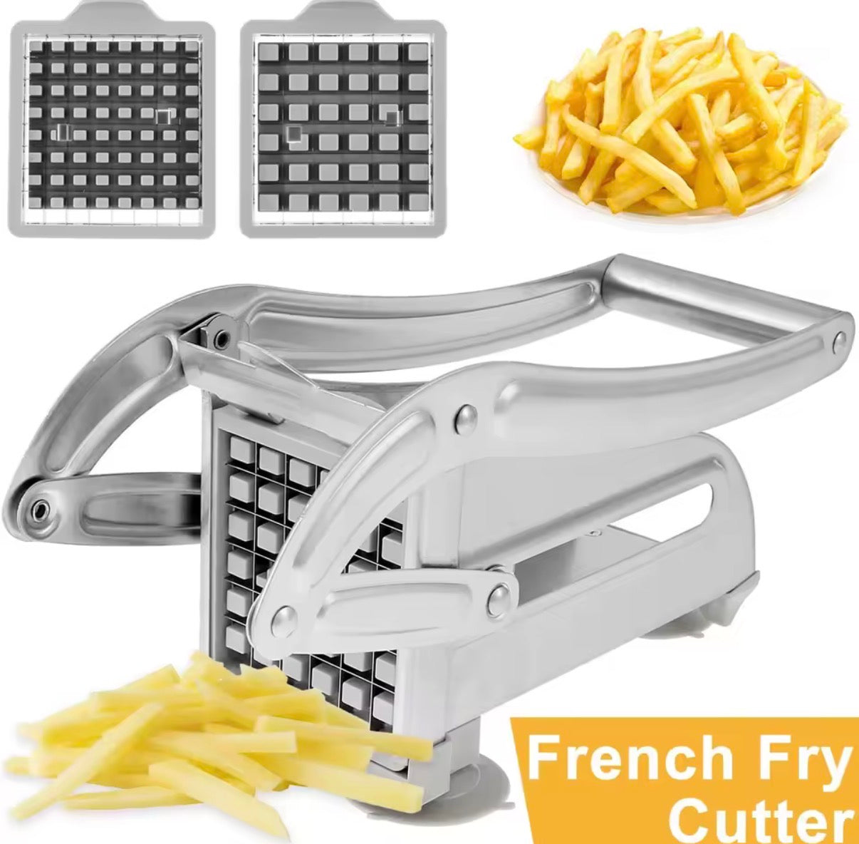 1pc In Acciaio Inox Manuale Taglierina Patatine Fritte