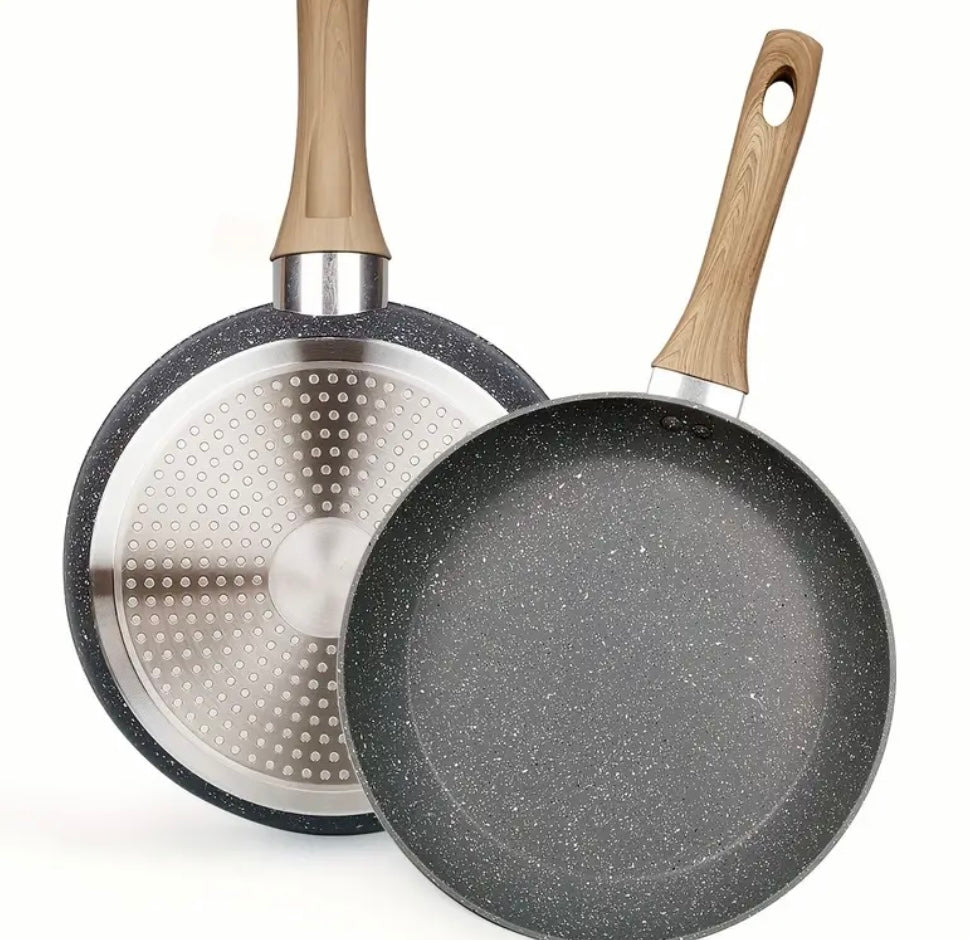 Set di 3 Padelle Antiaderenti in Alluminio – Sicure, Leggere, Versatili