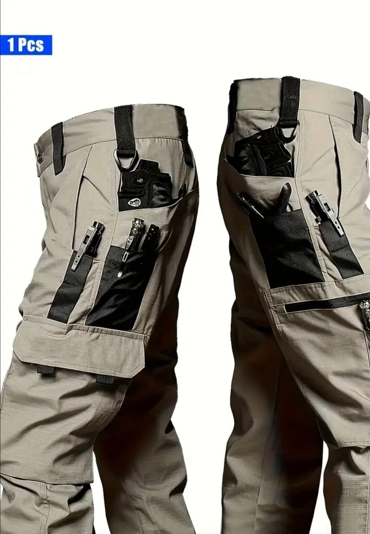 Pantaloni da Lavoro Uomo con Tasche Multiple