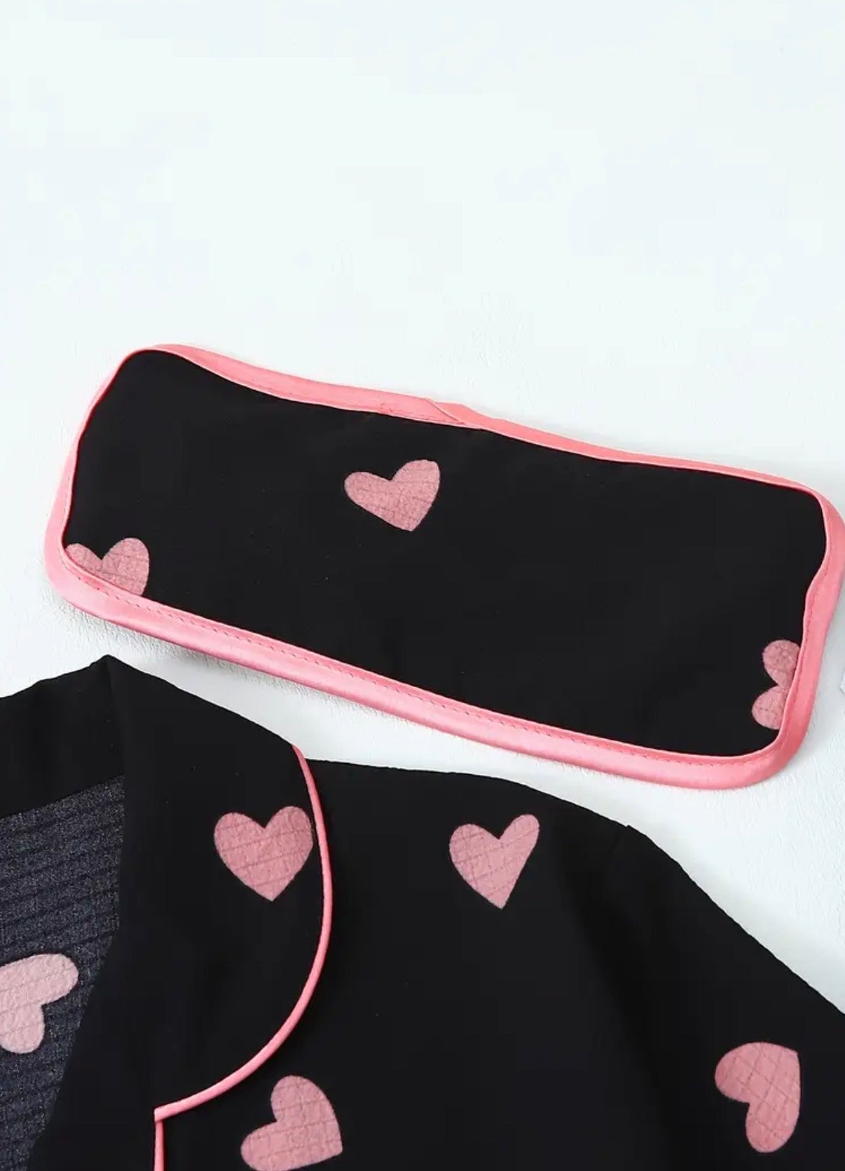 6 pezzi S di pigiami da donna con stampa a cuore