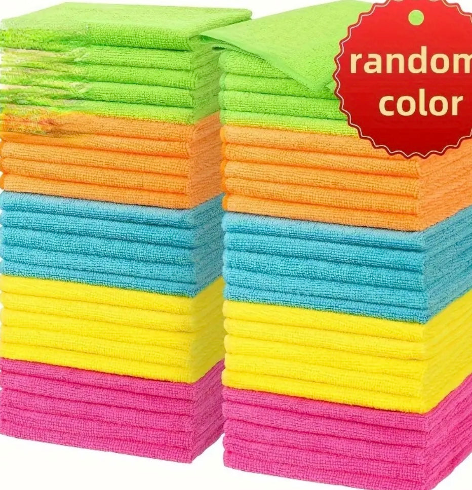 Set da 10, 20 e 30 Strofinacci in Microfibra – Assorbenti, Resistenti e Multiuso