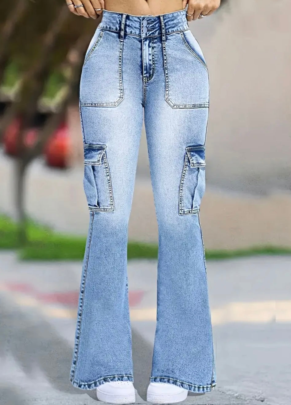 Jeans Cargo Svasati da Donna