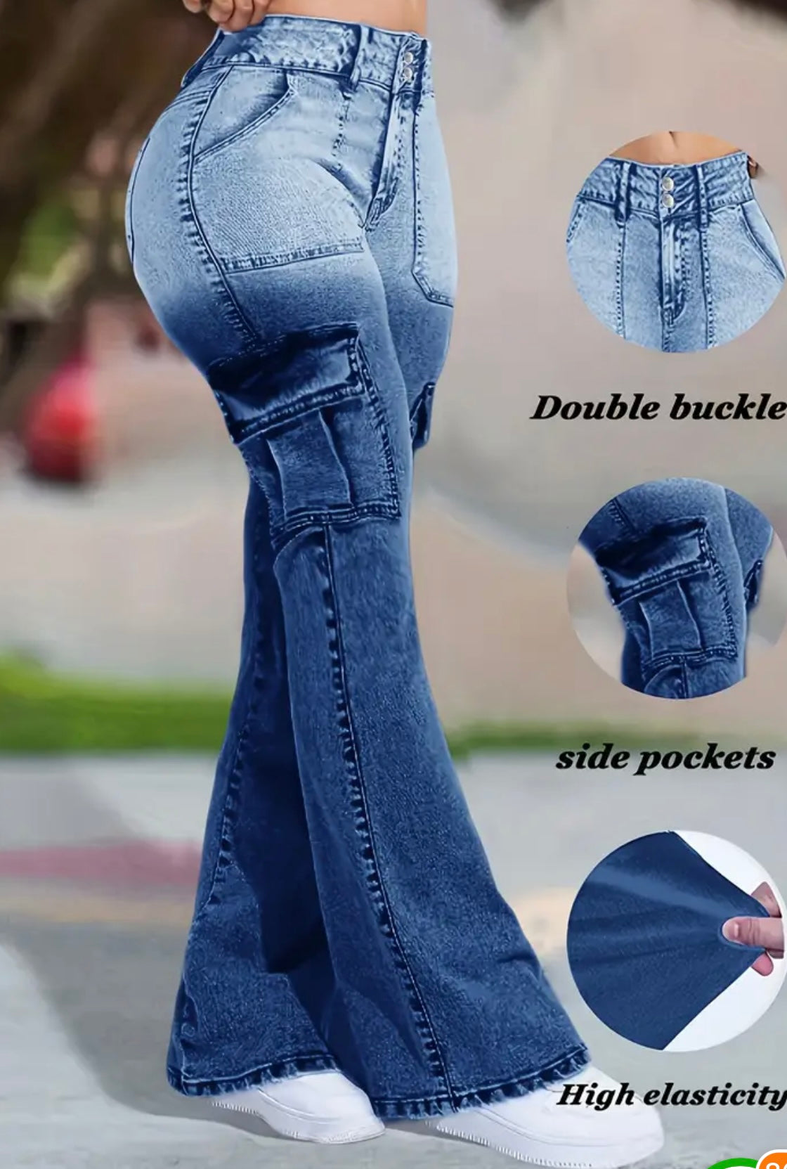 Jeans Cargo Svasati da Donna