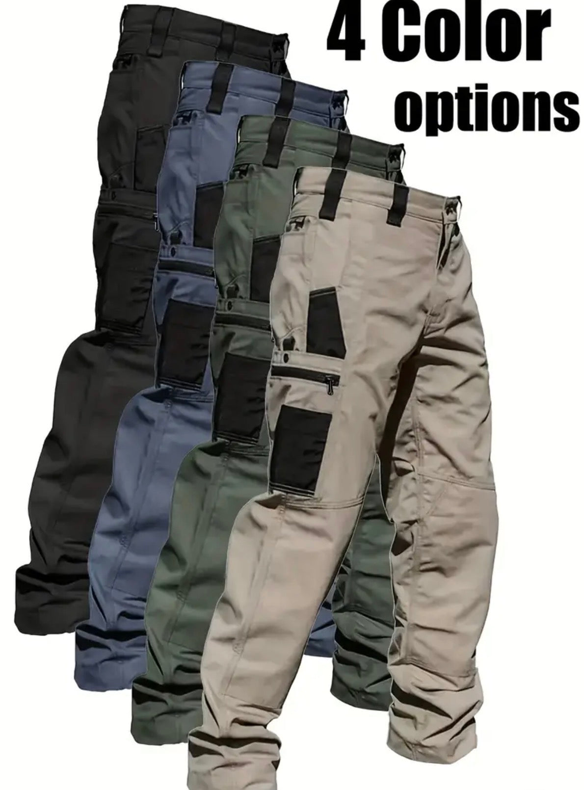 Pantaloni tattici da uomo - Resistente, resistente alle lacrime, design multi-tasca per attività all'aperto